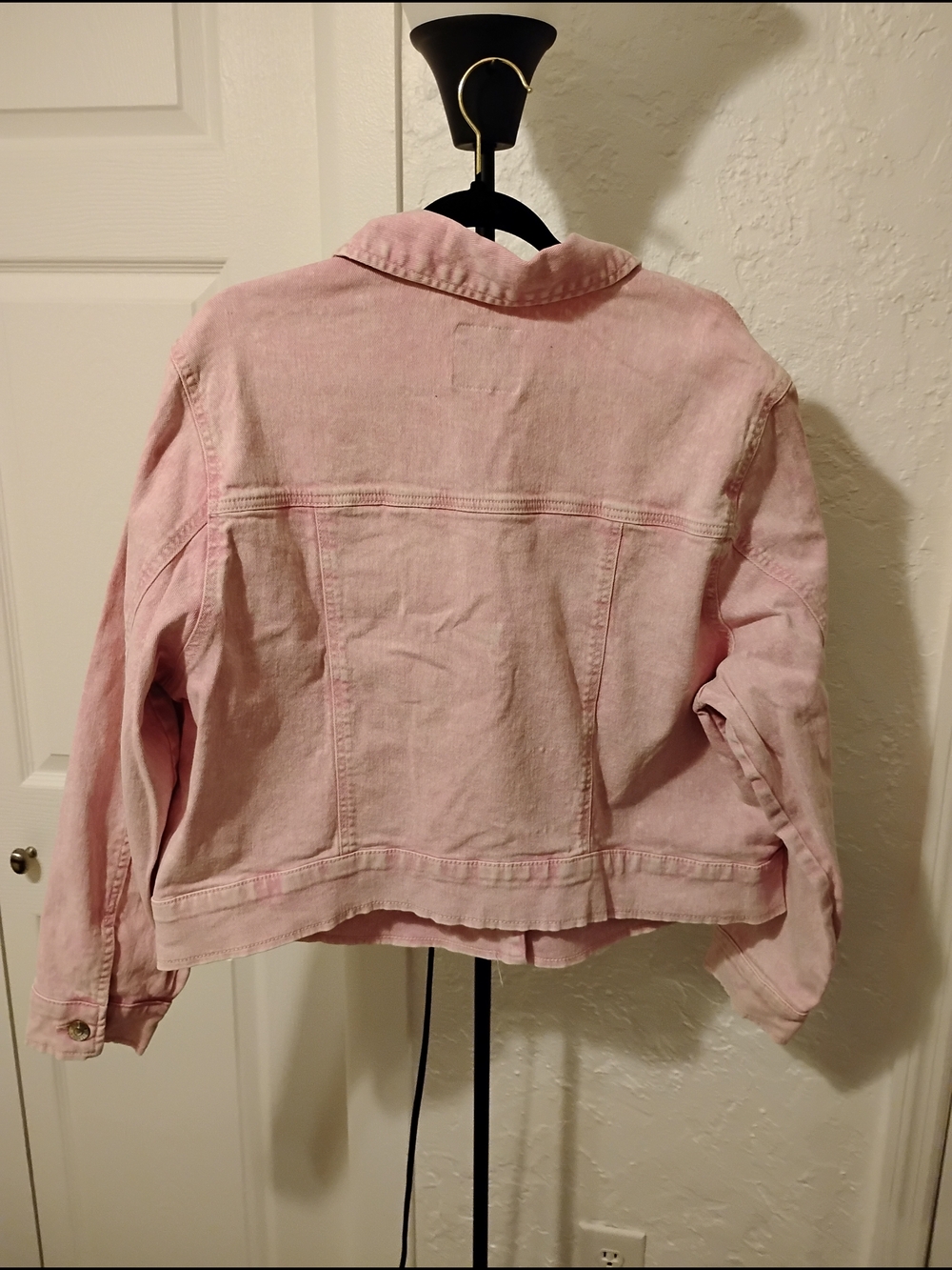 Celebrity Pink Denim Light Pink Jacket with Front Flap Pockets Size M - Picture 7 of 8